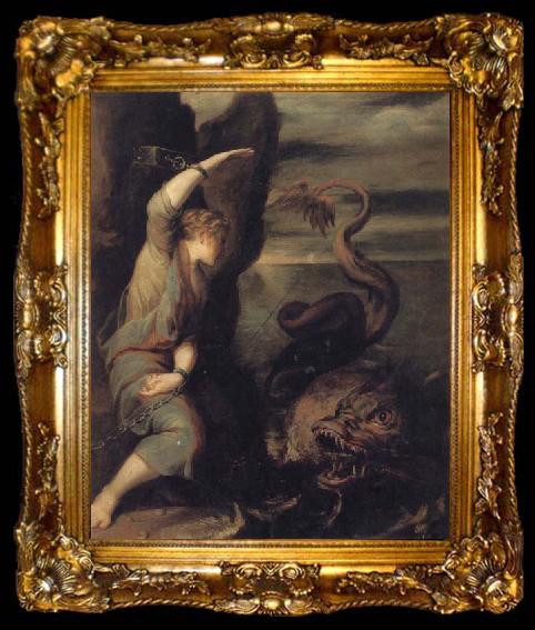 framed  ESCALANTE, Juan Antonio Frias y Andromeda and the Monster, ta009-2
